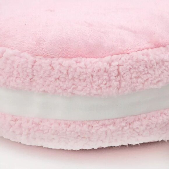 Macaron 12" Plush Pink Throw Pillow - Picture 2 of 12